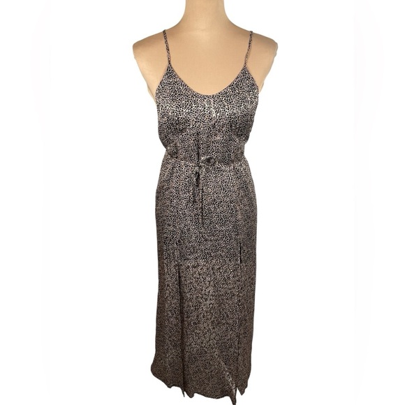 For Love And Lemons Leopard Print Dress - Black and Cream XS - Picture 1 of 6